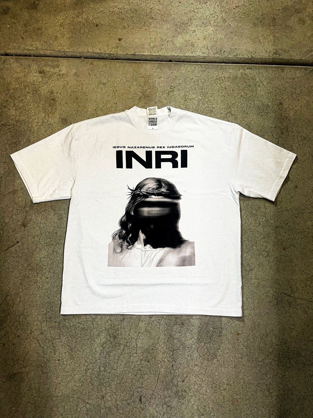 “BEHOLD THE KING OF THE JEWS” (100% COTTON, UNISEX BOLD “INRI”TEE)